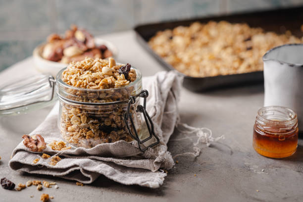 istock Delicious homemade granola 1400082646