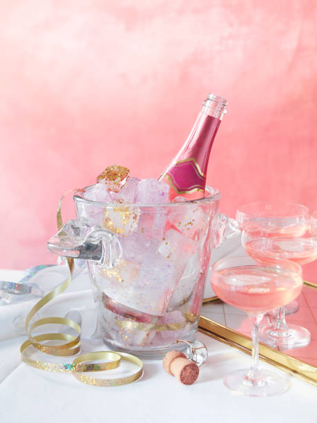 Pink Champagne stock photo