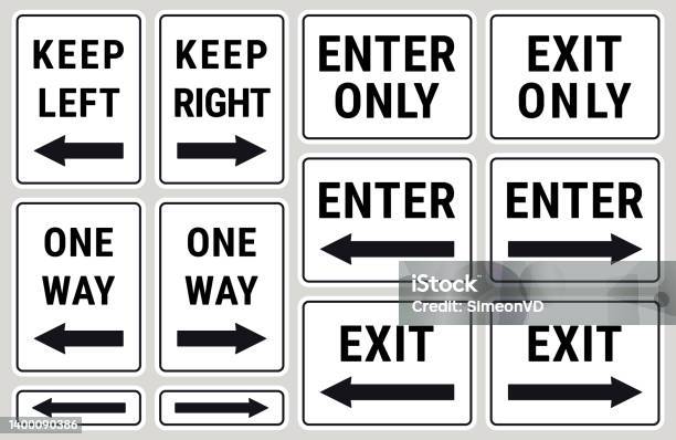 Contoh Rambu Exit Rambu Arah Kanan Dan Kiri Ditetapkan One Way Enter Exit Keep Right Dan ...