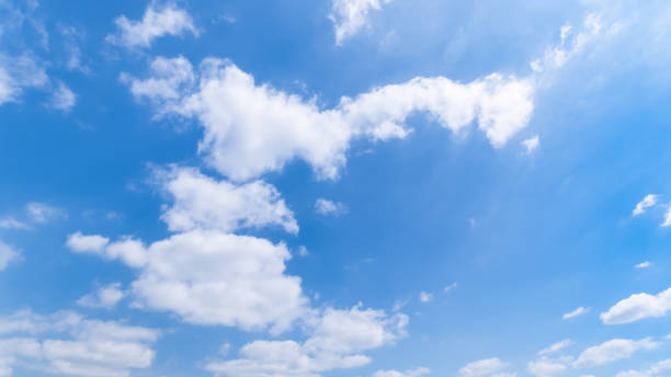 istock Panoramic view of clear blue sky and clouds, clouds with background. 1400101073