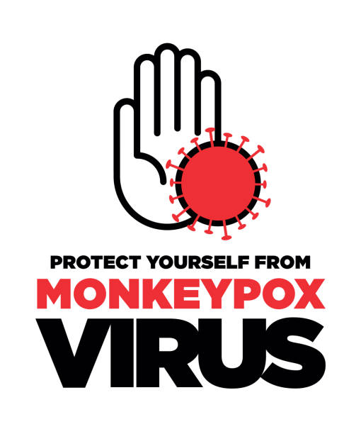 monkeypox virus vector stock illustration. - 猴痘 插圖 幅插畫檔、美工圖案、卡通及圖標