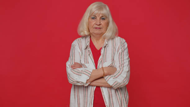 istock Dissatisfied woman shaking head no expressing irritation feeling bored disappointed results bad news 1400103624