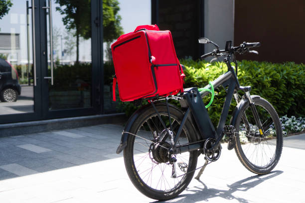 istock Bicycle delivery red box bike 1400106060
