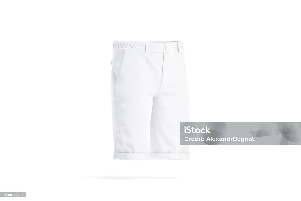 Blank White Men Shorts Mock Up Side View Stock Photo - Download Image ...