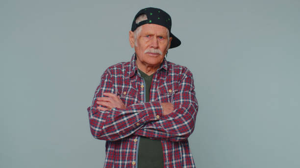 istock Dissatisfied man shaking head no, expressing irritation feeling bored disappointed results, bad news 1400107803