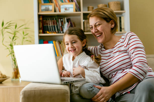 istock Family watching videos on internet 1400110585