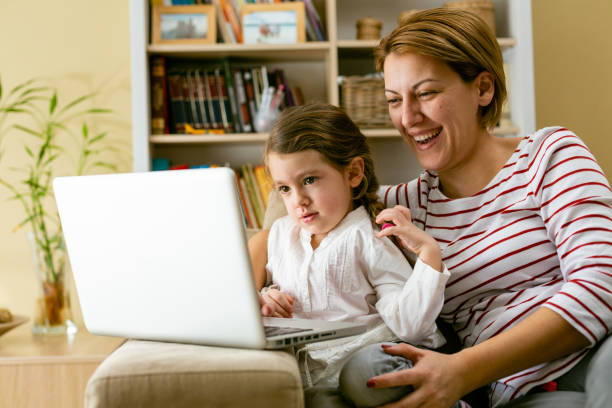 istock Family watching videos on internet 1400110606