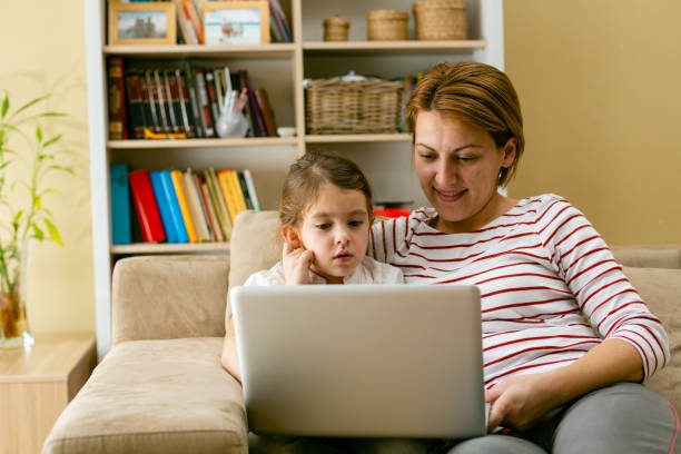 istock Family watching videos on internet 1400110628