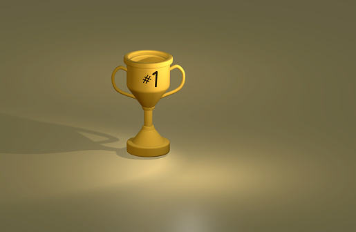 3d rendering trophy