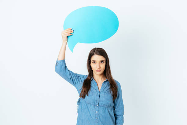 istock Portrait beautiful young female slightly smiling 1400114822
