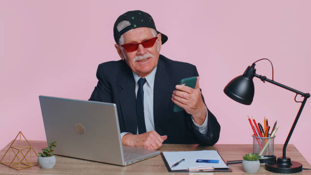 istock Businessman using smartphone typing post on web sms message browsing addiction of social networks 1400115220