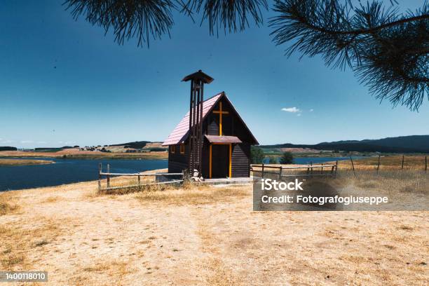 Small Church On The Lake Stock Photo - Download Image Now - Architecture, Beauty, Calabria
