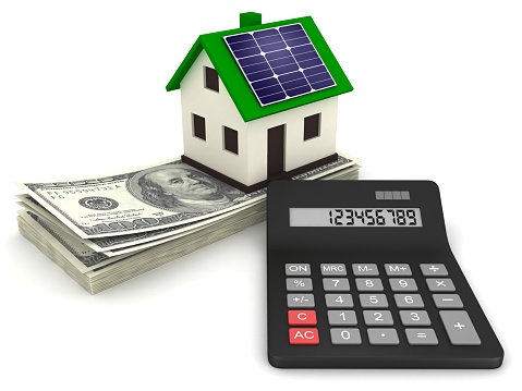 Solar panels renewable energy efficiency money savings calculator