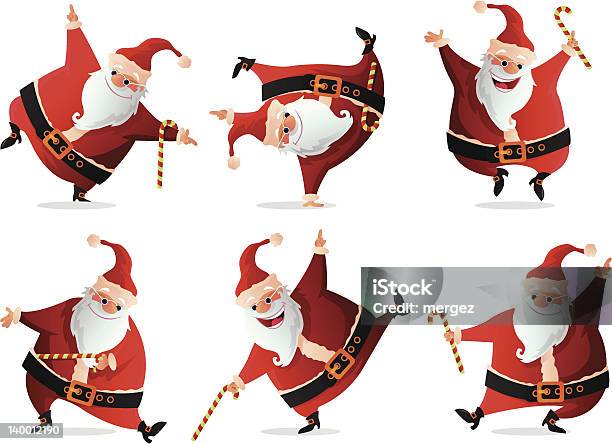 Tanz Santa Claus Stock Vektor Art und mehr Bilder von Tanzen - Tanzen, Weihnachten, Weihnachtsmann