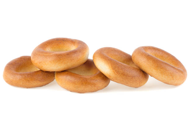 istock Bagels isolated on a white background 1400123313