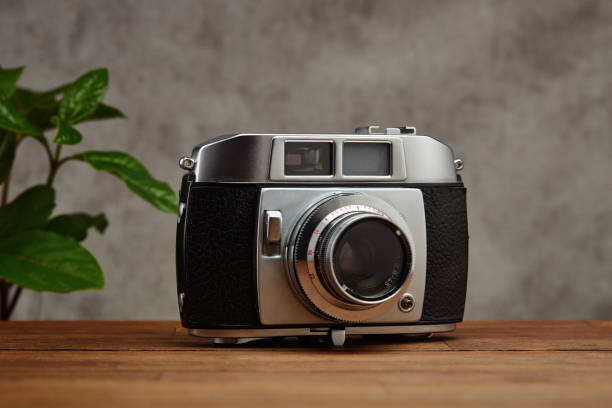 istock Vintage analog 35mm film camera 1400124544