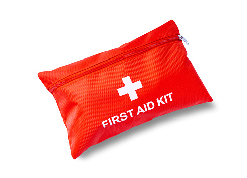 First Aid Kit isolated on white.