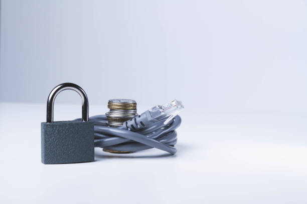 istock Internet blocking. Closing access to the site. Internet and money. 1400128150