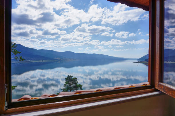 Wonderful landscape view from the lake house