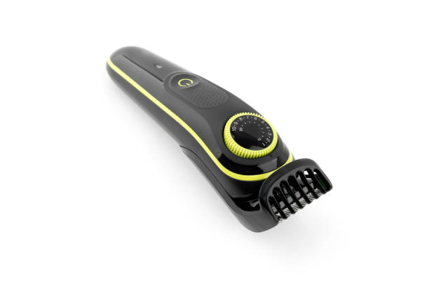 istock Electric razor on a white background. Trimmer close-up on a white background. 1400134320