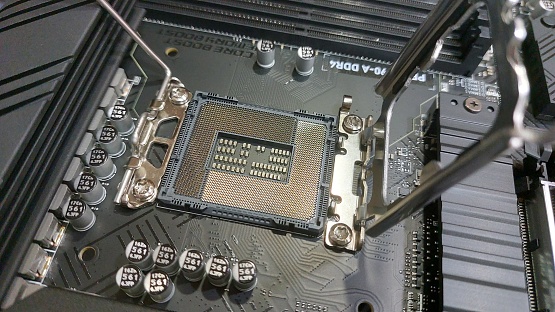 Desktop Computer Processor New Generation Cpu Closeup Stock Photo ...