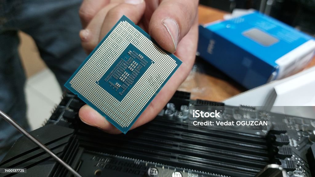 Processor For Desktop Computer Desktop Computer Processor New Generation Cpu Closeup Stock Photo ...
