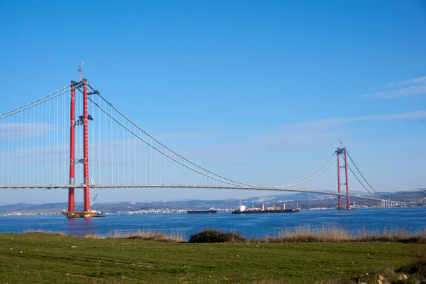 istock The construction of 1915 Canakkale Bridge 1400137961