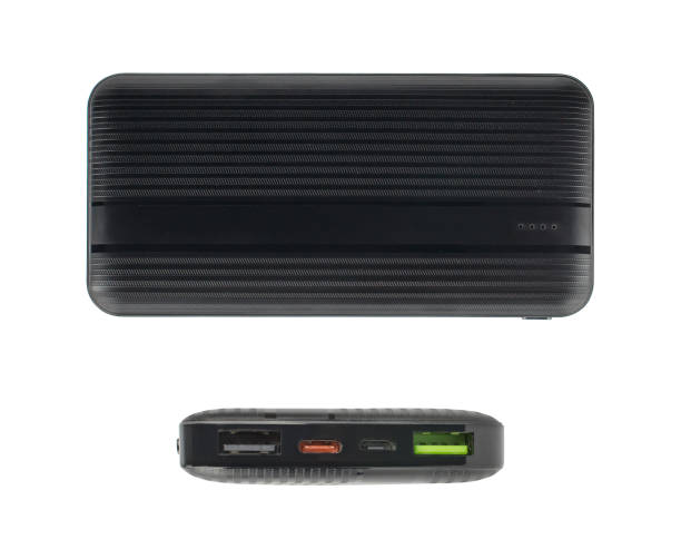 istock portable charger for phone, gadget for phone tablet, on white background 1400138261
