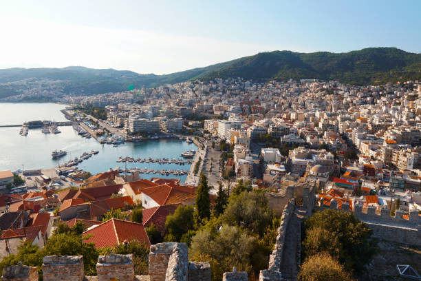 istock Aerial view of Kavalla town 1400140897