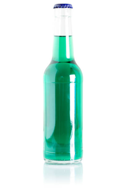 istock Green soda bottle lemonade soft drink beverage isolated on white 1400144053