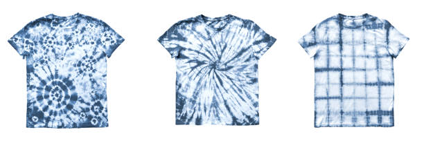 istock Tie dye pattern t-shirt set isolated on white background 1400144543