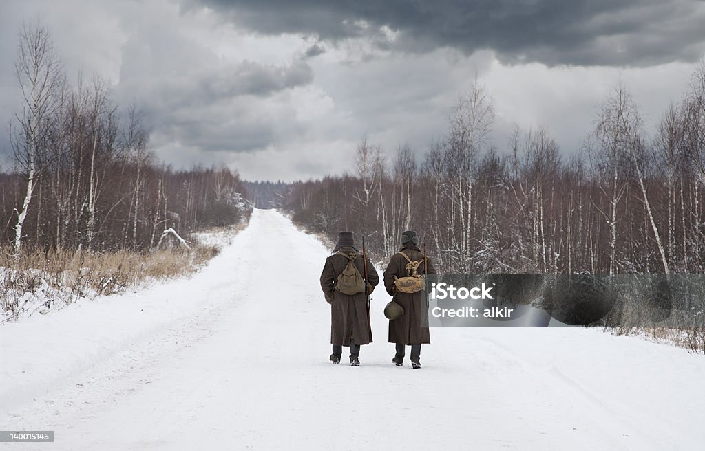 Due soldati - Foto stock royalty-free di Antico - Condizione