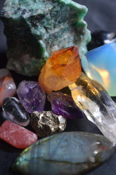 istock Group of minerals stones background 1400161240