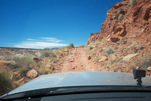 istock Driving up extreme trail in Utah 1400162054