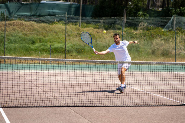 istock Tennis player performing a drop shot 1400163623