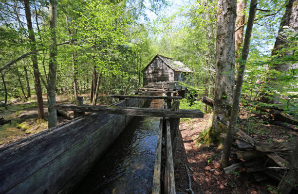 istock Connecting channel and the mill 1400165990