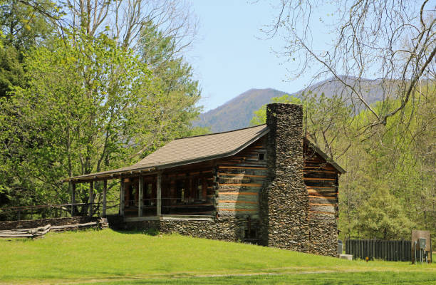 John Oliver cabin stock photo