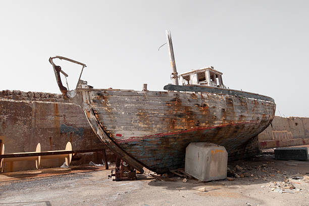 istock Rusted fishing boat. 140017462