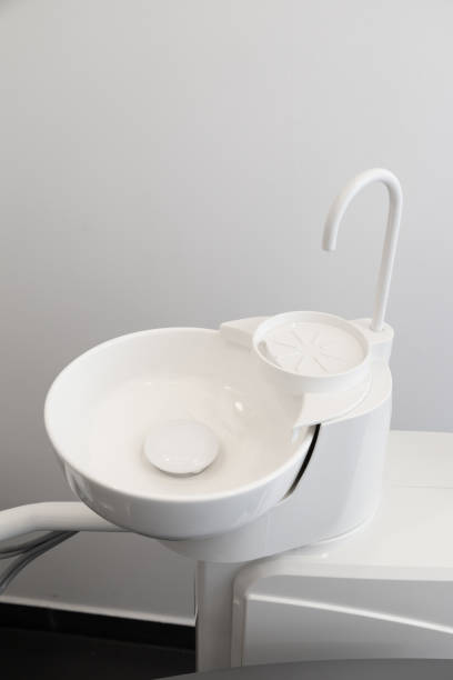 istock sink details with faucets, white clean dentist tool 1400174875