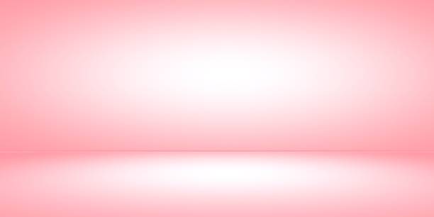 istock Pink room background, abstract white pink room background 1400177441