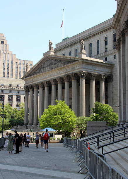 cour suprême du comté de new york, côté est de foley square, new york, ny, états-unis - foley photos et images de collection