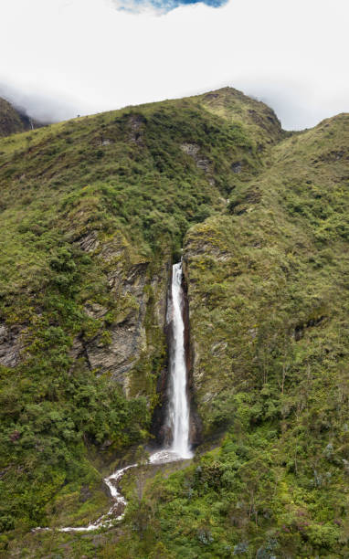 istock Aerial view of a waterfall in the Peruvian Andes. 1400181608