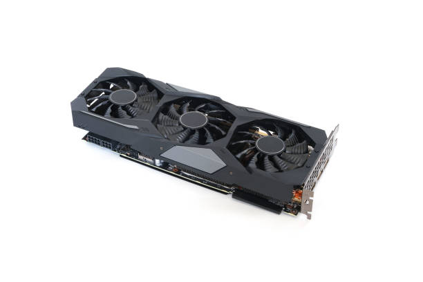 istock Graphic card Computer 3 Fans Connection Inside the computer .on isolated white background 1400182746