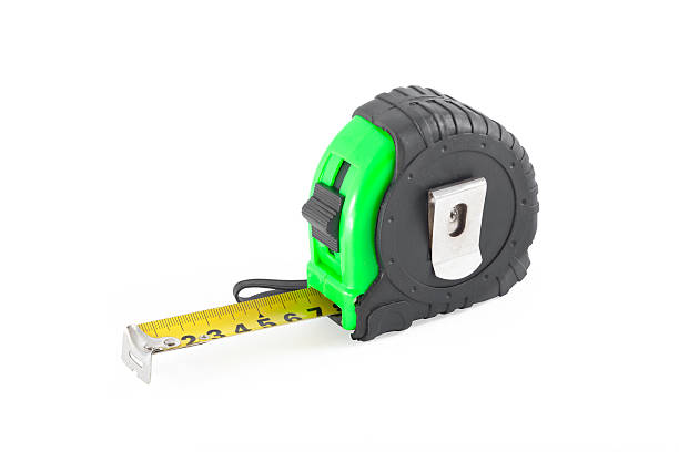 istock Green-black tape measure 140018579