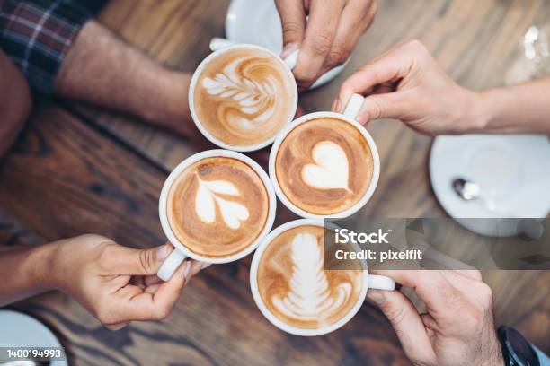 Cappuccino Art Stock Photo - Download Image Now - Coffee - Drink, Cafe, Coffee Shop
