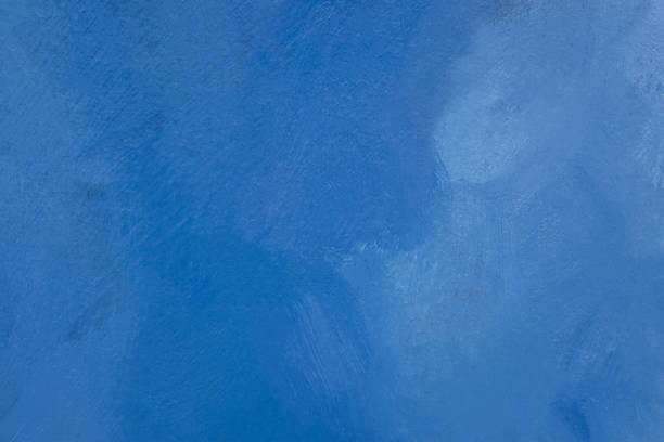 istock Blue background oil paint. Beautiful brush strokes close-up. 1400200532