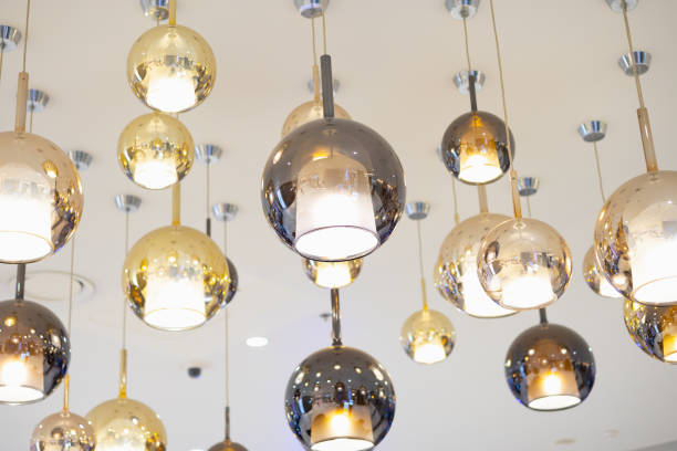 istock down light ceiling lamp hanging interior lighting decoration in modern building 1400201478