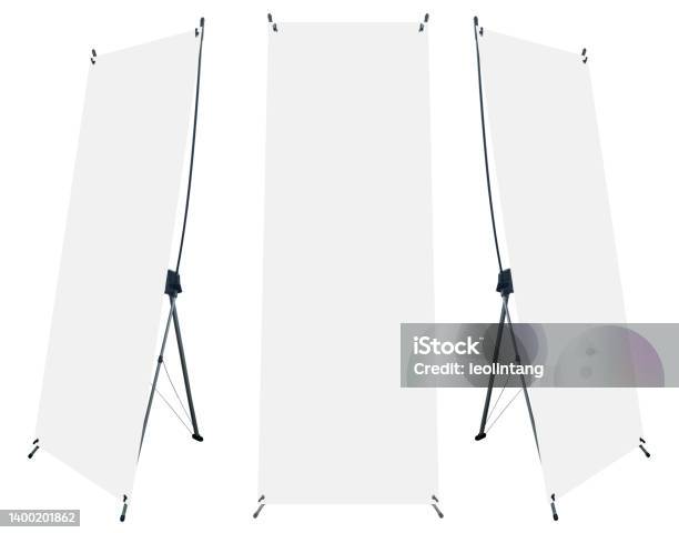 Empty String Banner Empty Standing Banner Displays Stock Photo - Download Image Now ...