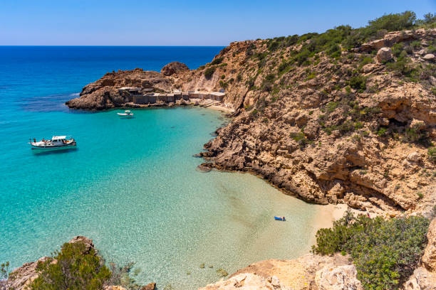 istock Cala Tarida, Platja des Pujolets, Beach, Cove, Ibiza, Spain 1400202893