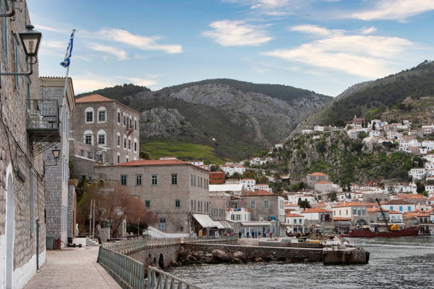 istock Coastline of Hydra, Greece 1400202961